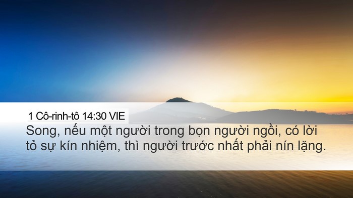 1 Cô-rinh-tô 14:30 VIE Bible Verse Image