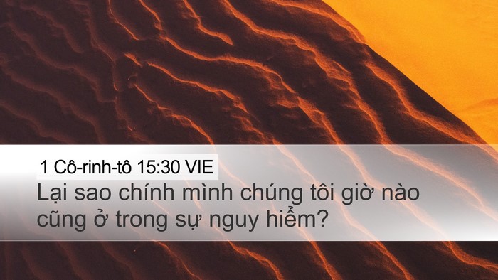 1 Cô-rinh-tô 15:30 VIE Bible Verse Image