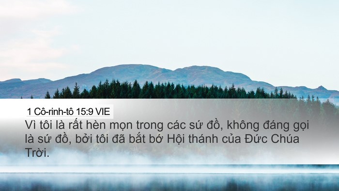 1 Cô-rinh-tô 15:9 VIE Bible Verse Image