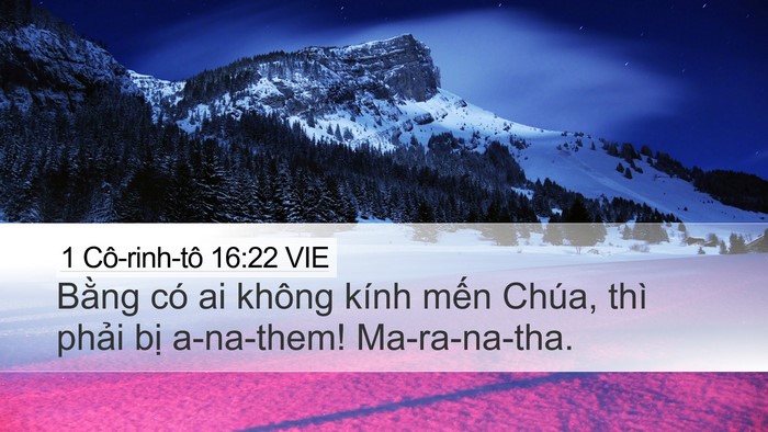 1 Cô-rinh-tô 16:22 VIE Bible Verse Image