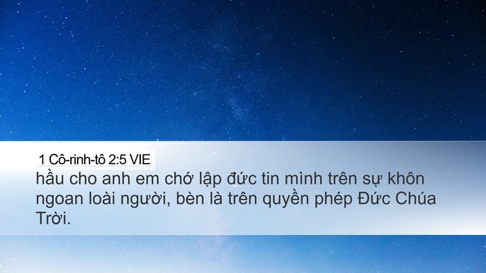 1 Cô-rinh-tô 2:5 VIE Bible Verse Image