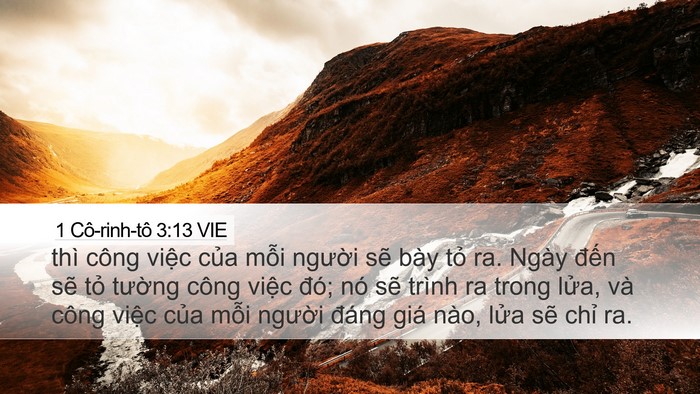 1 Cô-rinh-tô 3:13 VIE Bible Verse Image