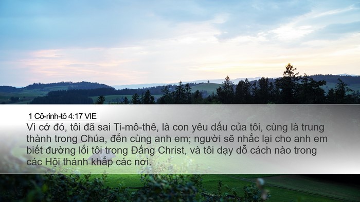 1 Cô-rinh-tô 4:17 VIE Bible Verse Image
