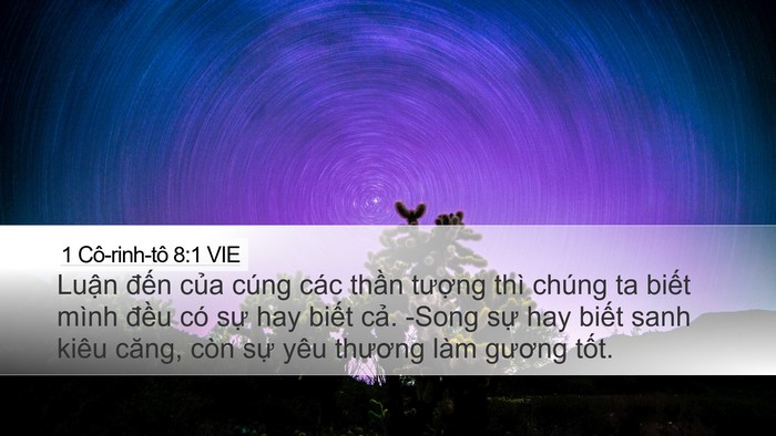 1 Cô-rinh-tô 8:1 VIE Bible Verse Image