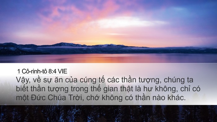 1 Cô-rinh-tô 8:4 VIE Bible Verse Image