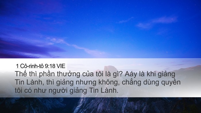 1 Cô-rinh-tô 9:18 VIE Bible Verse Image