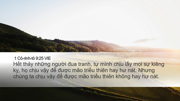 1 Cô-rinh-tô 9:25 VIE Bible Verse Image
