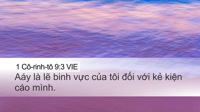 1 Cô-rinh-tô 9:3 VIE Bible Verse Image