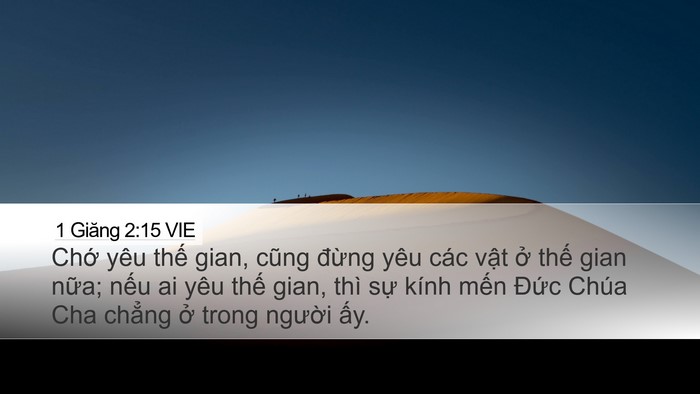 1 Giăng 2:15 VIE Bible Verse Image