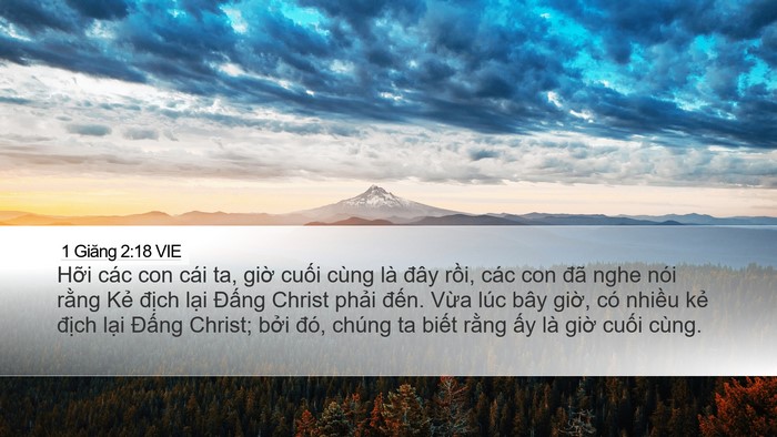 1 Giăng 2:18 VIE Bible Verse Image