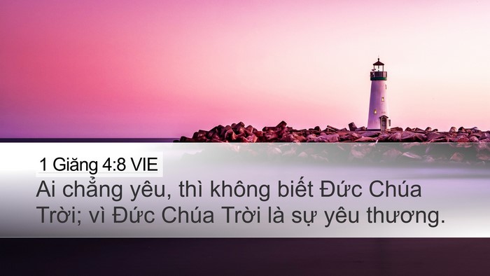 1 Giăng 4:8 VIE Bible Verse Image