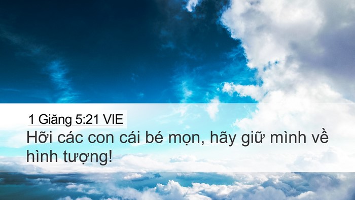 1 Giăng 5:21 VIE Bible Verse Image