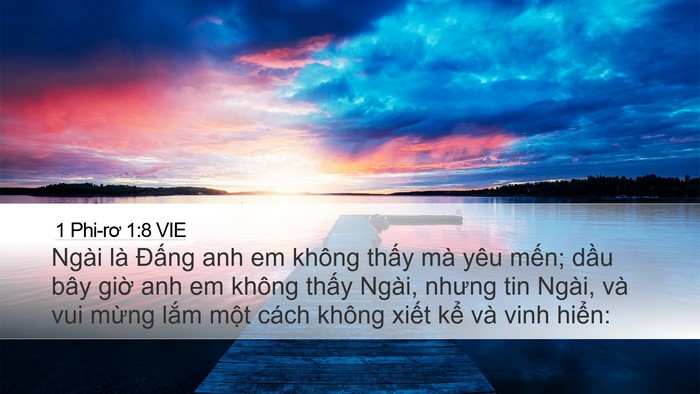 1 Phi-rơ 1:8 VIE Bible Verse Image