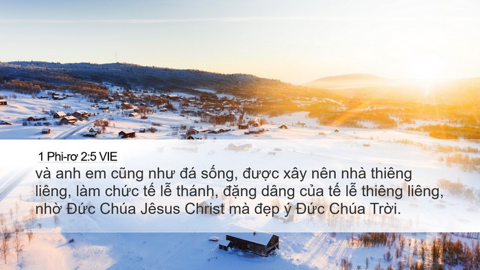 1 Phi-rơ 2:5 VIE Bible Verse Image