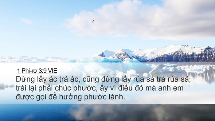 1 Phi-rơ 3:9 VIE Bible Verse Image