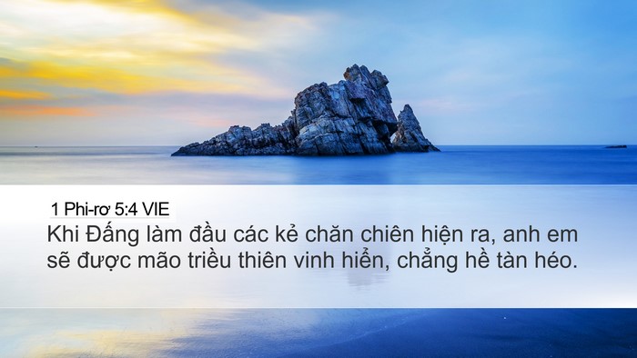 1 Phi-rơ 5:4 VIE Bible Verse Image