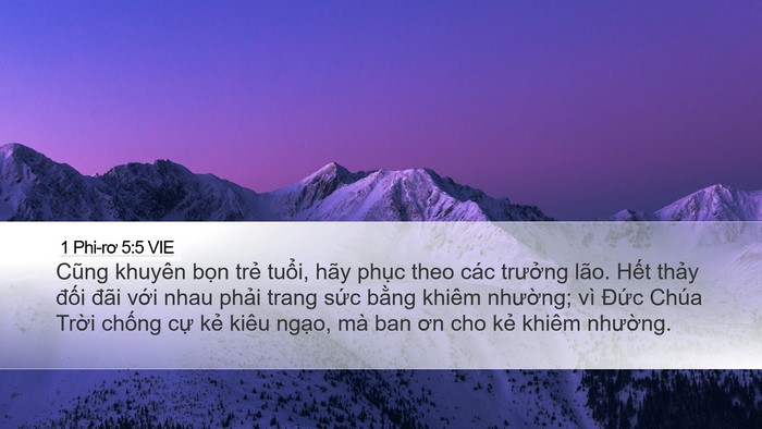 1 Phi-rơ 5:5 VIE Bible Verse Image