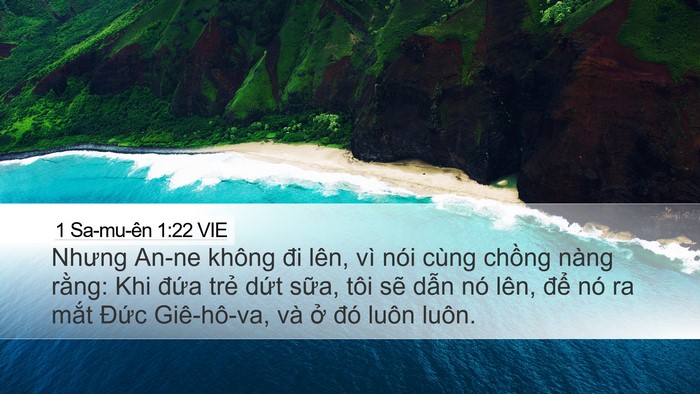 1 Sa-mu-ên 1:22 VIE Bible Verse Image