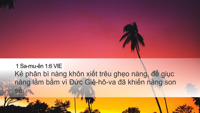1 Sa-mu-ên 1:6 VIE Bible Verse Image