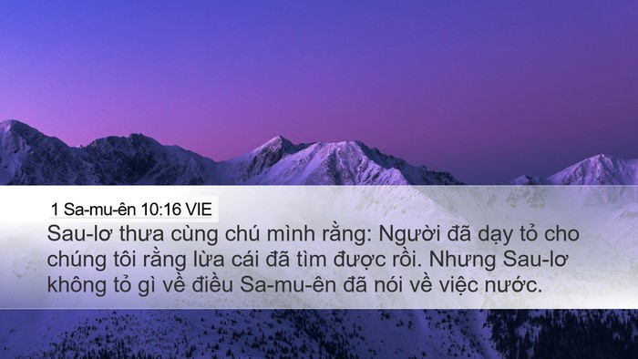 1 Sa-mu-ên 10:16 VIE Bible Verse Image