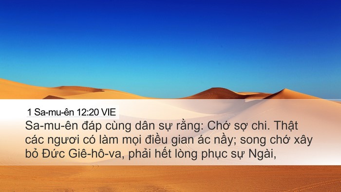 1 Sa-mu-ên 12:20 VIE Bible Verse Image