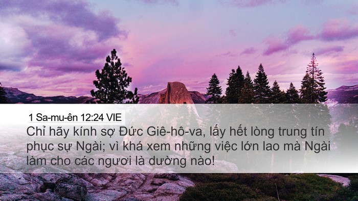 1 Sa-mu-ên 12:24 VIE Bible Verse Image