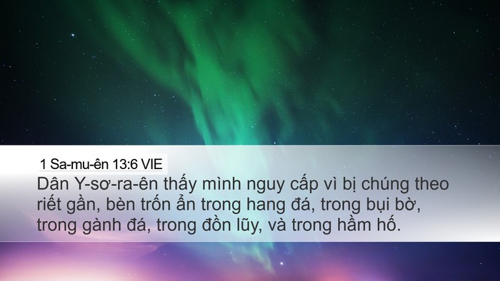 1 Sa-mu-ên 13:6 VIE Bible Verse Image