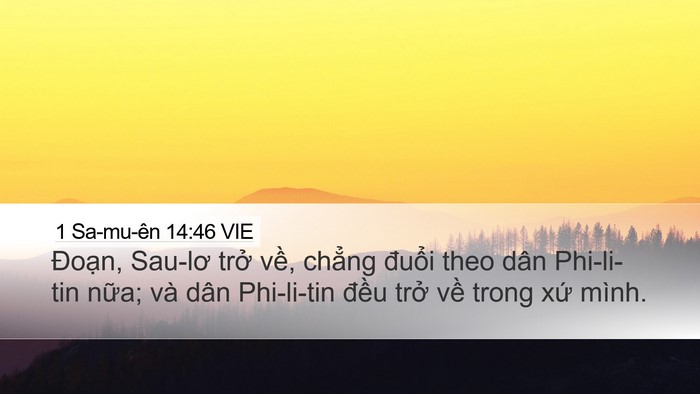 1 Sa-mu-ên 14:46 VIE Bible Verse Image