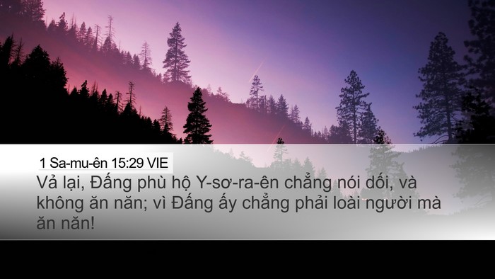 1 Sa-mu-ên 15:29 VIE Bible Verse Image