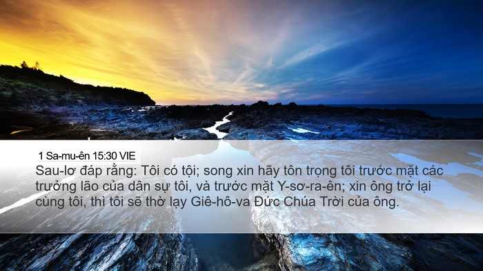 1 Sa-mu-ên 15:30 VIE Bible Verse Image