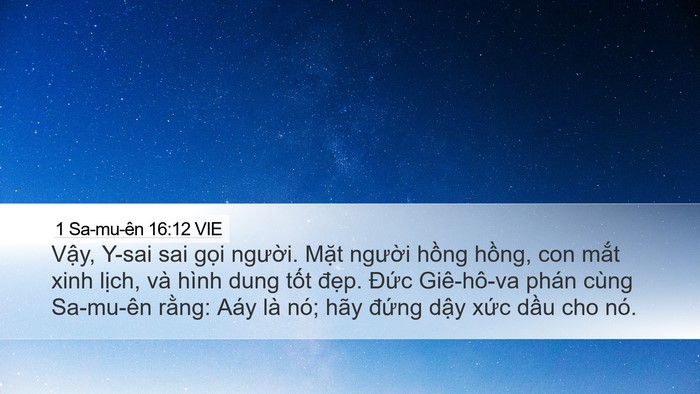 1 Sa-mu-ên 16:12 VIE Bible Verse Image