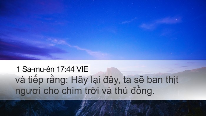1 Sa-mu-ên 17:44 VIE Bible Verse Image