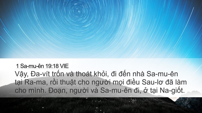 1 Sa-mu-ên 19:18 VIE Bible Verse Image