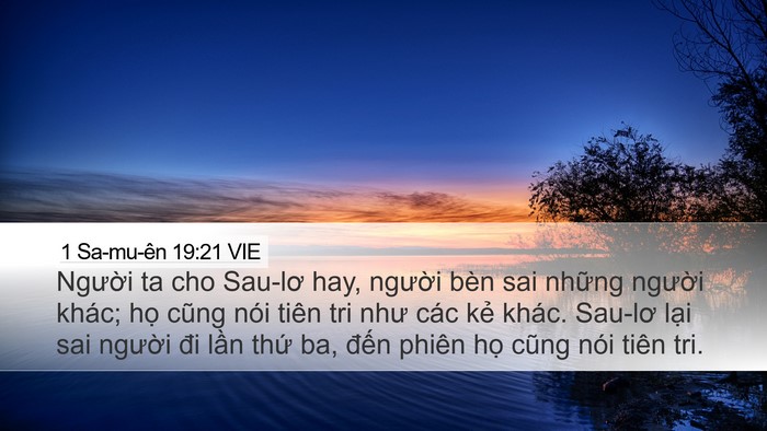 1 Sa-mu-ên 19:21 VIE Desktop Wallpaper - Người ta cho Sau-lơ hay, người bèn sai - Desktop Bible Verse Wallpaper