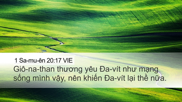 1 Sa-mu-ên 20:17 VIE Bible Verse Image