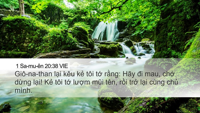 1 Sa-mu-ên 20:38 VIE Bible Verse Image