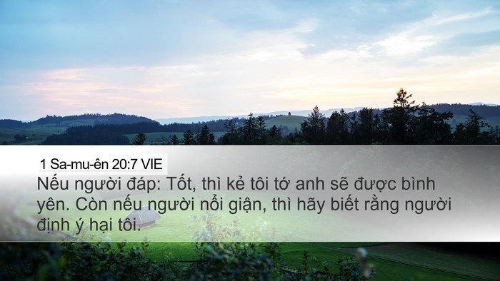 1 Sa-mu-ên 20:7 VIE Bible Verse Image