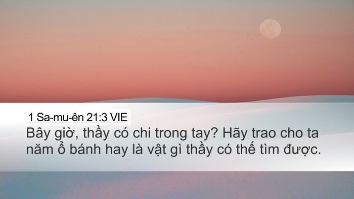 1 Sa-mu-ên 21:3 VIE Bible Verse Image