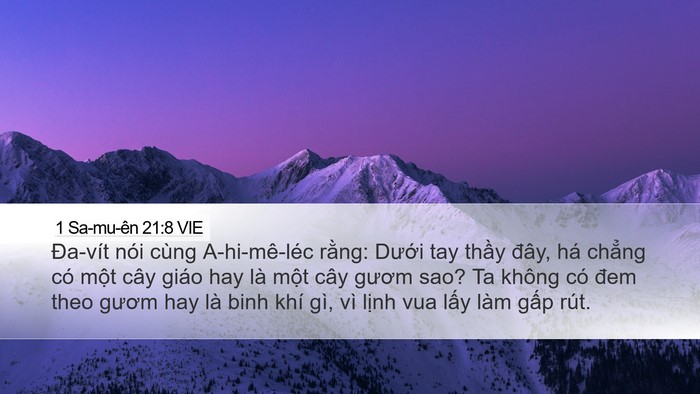 1 Sa-mu-ên 21:8 VIE Bible Verse Image