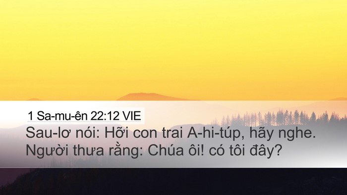 1 Sa-mu-ên 22:12 VIE Bible Verse Image
