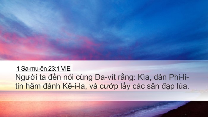 1 Sa-mu-ên 23:1 VIE Bible Verse Image