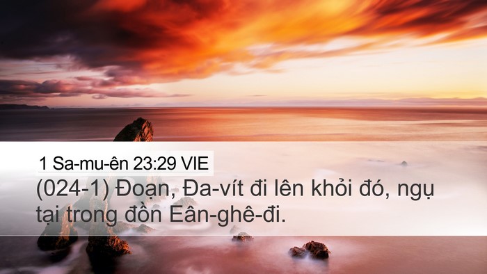 1 Sa-mu-ên 23:29 VIE Bible Verse Image