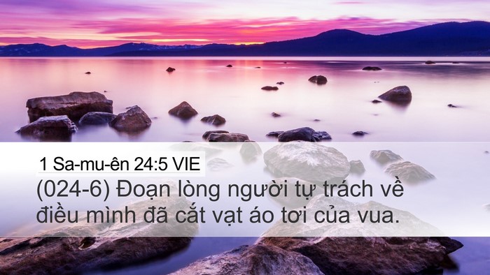 1 Sa-mu-ên 24:5 VIE Bible Verse Image
