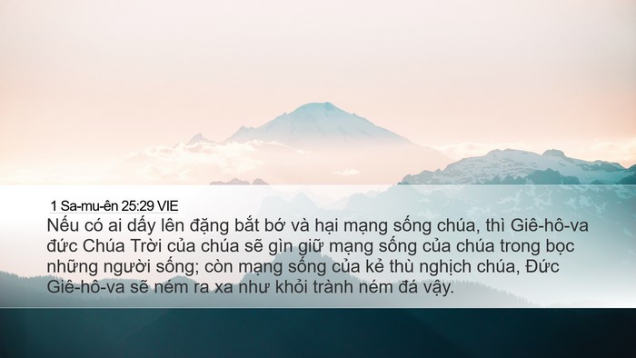 1 Sa-mu-ên 25:29 VIE Bible Verse Image