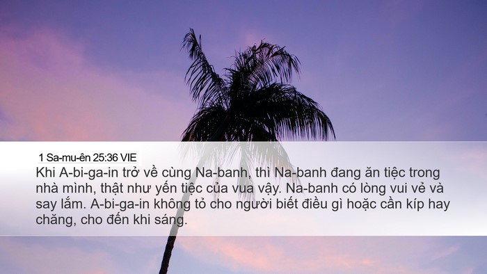 1 Sa-mu-ên 25:36 VIE Bible Verse Image