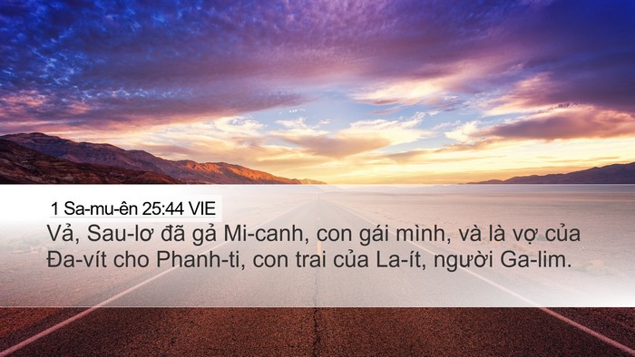 1 Sa-mu-ên 25:44 VIE Bible Verse Image