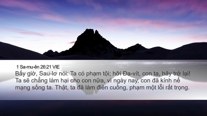 1 Sa-mu-ên 26:21 VIE Bible Verse Image