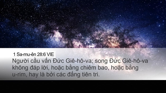 1 Sa-mu-ên 28:6 VIE Bible Verse Image