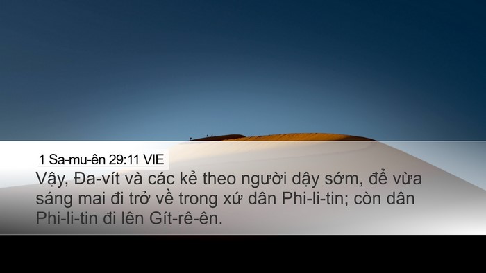 1 Sa-mu-ên 29:11 VIE Bible Verse Image