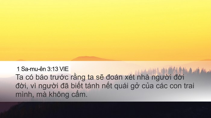 1 Sa-mu-ên 3:13 VIE Bible Verse Image